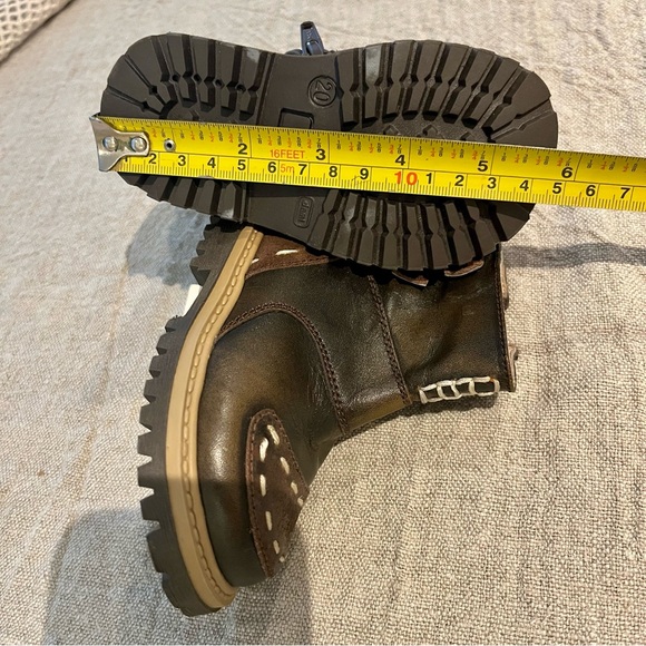 🧸 Toddler Brown leather boots , NWT , size 5 , made in Italy 🧸 - Picture 5 of 8